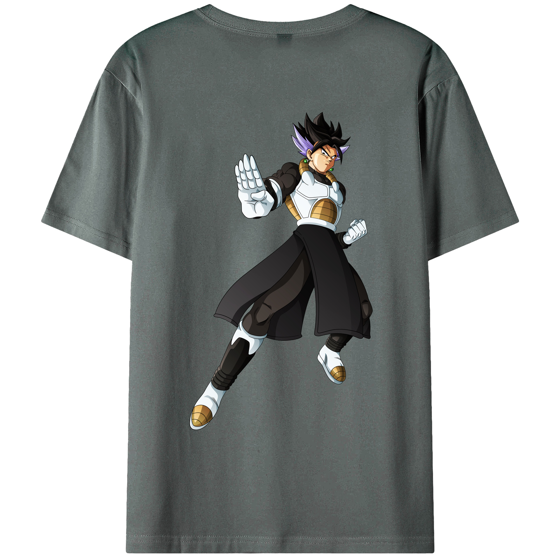 （画像用） ドラゴンボール ベジット DRAGON BALL Vegetto 綿100％ メンズ半袖Tシャツ（バックプリント） 通気性